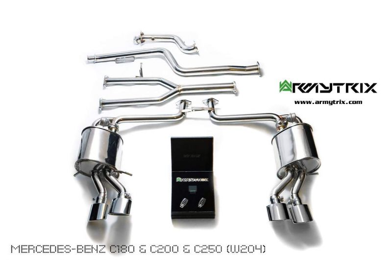 Mercedes Benz W204 C200 C250 Armytrix Exhaust Tuning Review Price